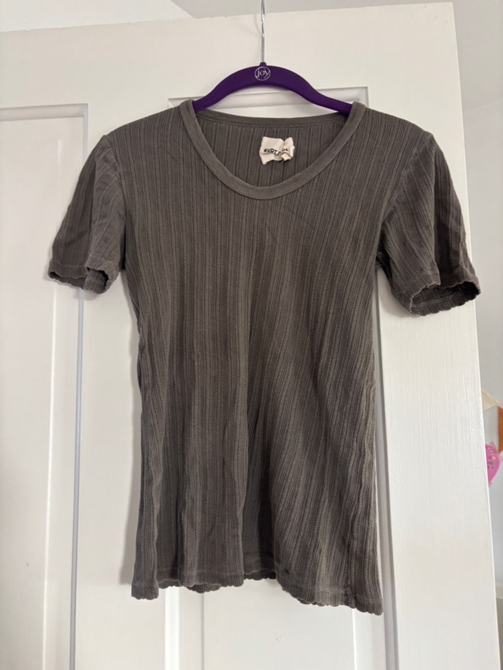 Rudy Jude Pointelle Tee in Beach Clay, S